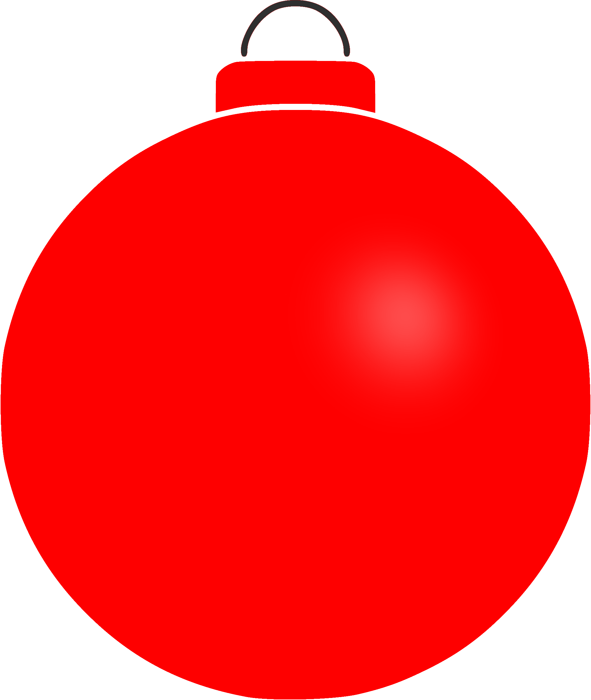Decoration Clipart Bauble - Plain Christmas Ornament Png (2026x2400), Png Download