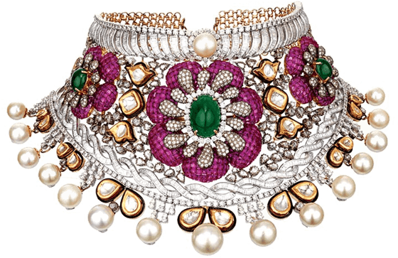 Diamond Jewellery Kundan (630x518), Png Download