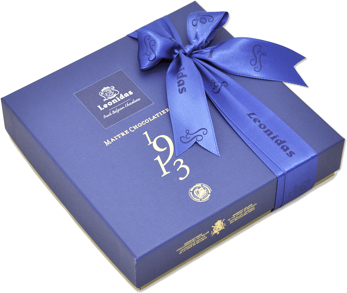 Medium Blue Signature Gift Box - Leonidas Belgian Chocolates Leonidas Chocolates - Heritage (1200x1026), Png Download