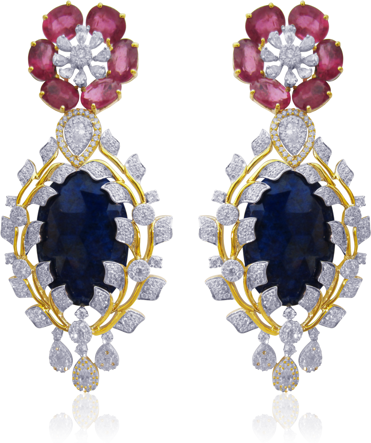 18kt White Gold, Brilliant Cut Round Diamonds, Brilliant - Earrings (1577x1577), Png Download