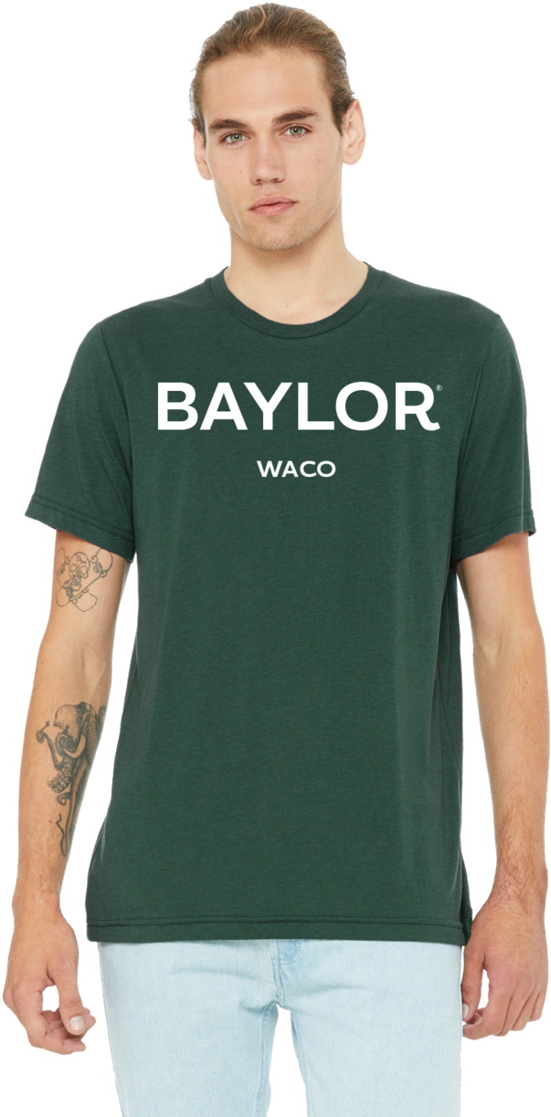 Baylor Bears Mens College Town Crew Neck Tee Alma Mater (1000x1250), Png Download