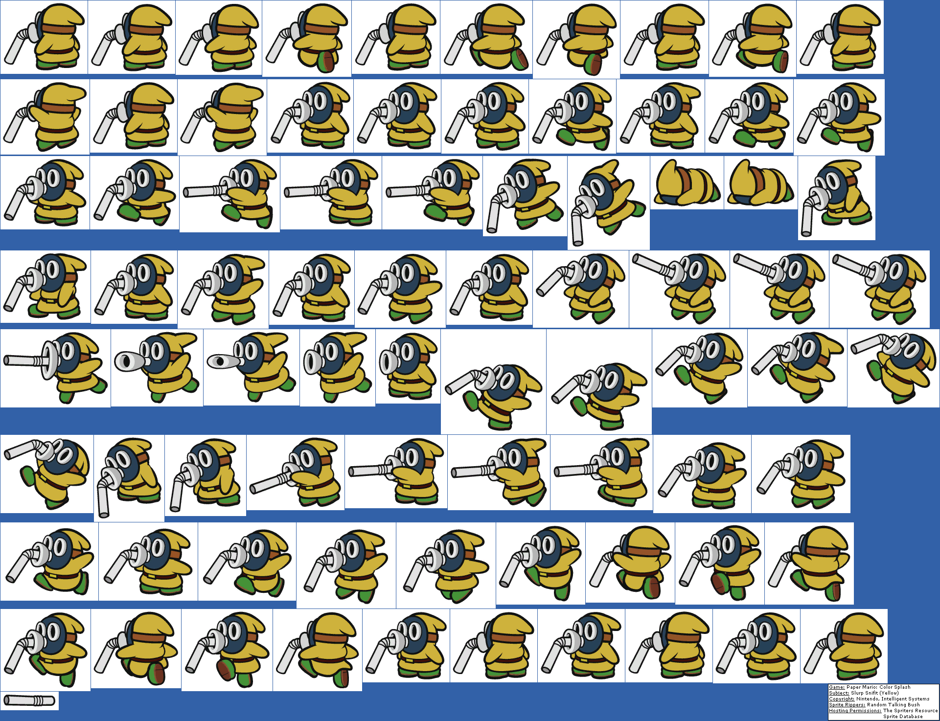 Wii U Paper Mario Color Splash Slurp Snifit Yellow - Paper Mario Color Splash Snifit (1921x1474), Png Download