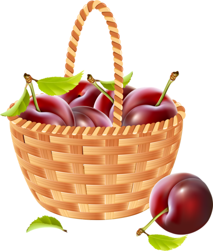 1 - Apple In The Basket Vector .png (423x500), Png Download