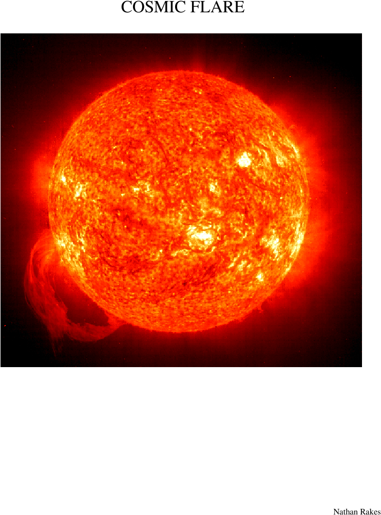 Cosmic Flare Sheet Music Composed By Nathan Rakes 1 - Luminous And Non Luminous Bodies (850x1100), Png Download