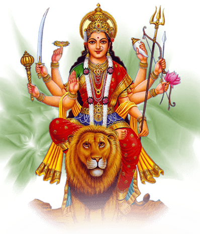 World Famous Indian Vedic Astrologer - Maa Durga (398x465), Png Download