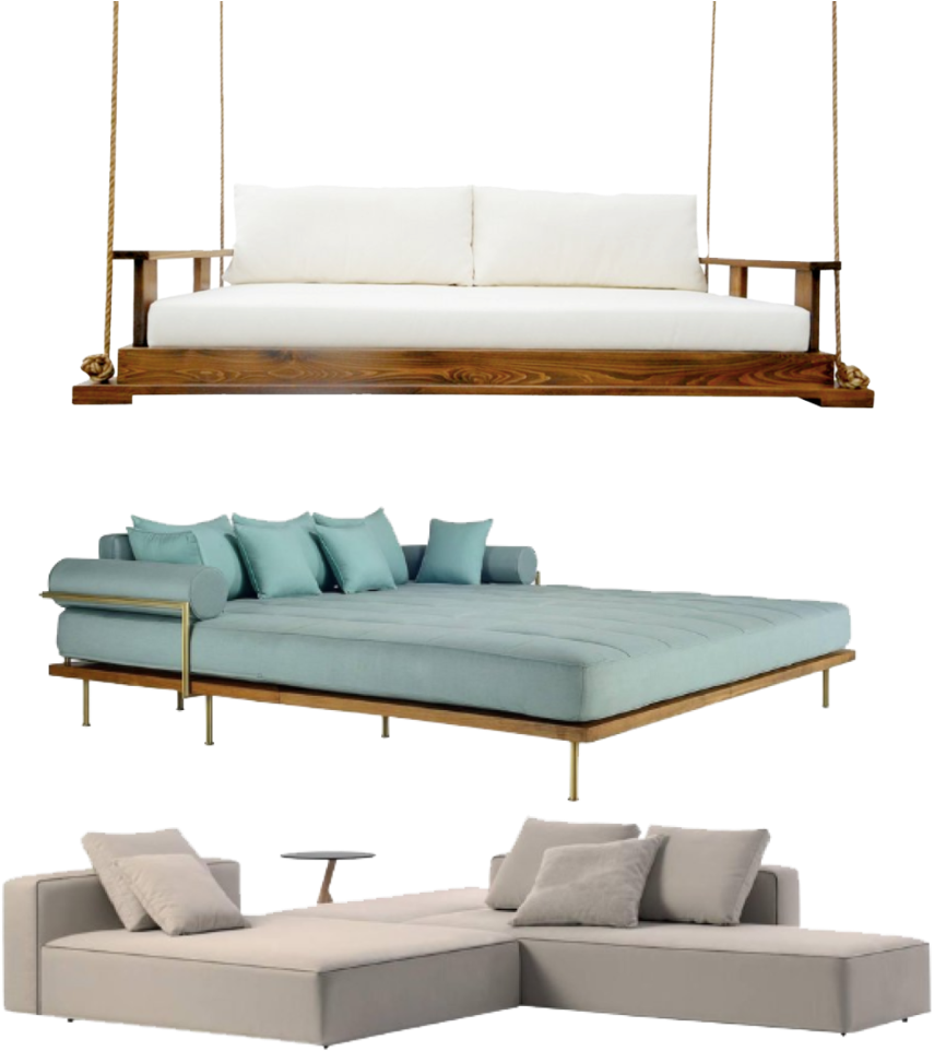 Outdoor Furniture2 - Couch (1000x1000), Png Download