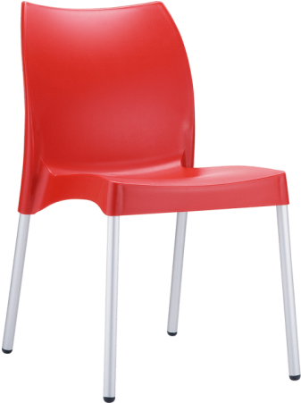 Cafeteria Chair Kids Chair Bench - Vita Uv-resistant Resin Stackable Indoor And Outdoor (600x450), Png Download