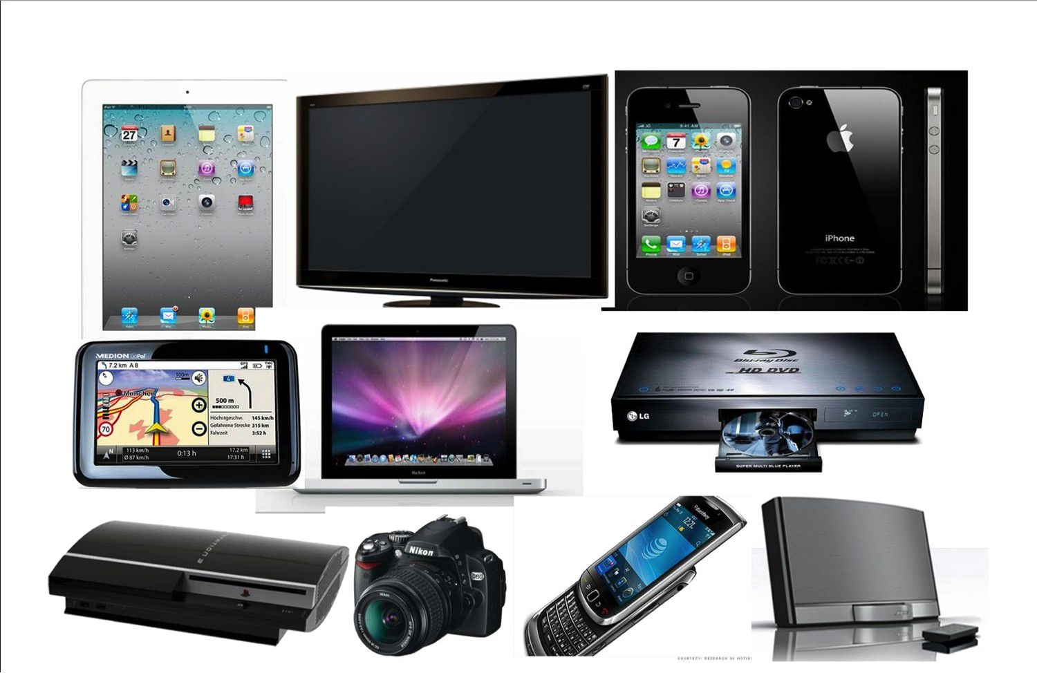 Gadgets Png Image - Mobile Phones And Gadgets (1500x974), Png Download