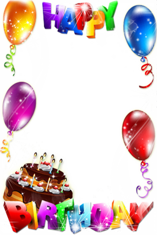 Happy Birthday To You - Birthday Photo Frame Free Download (300x450), Png Download