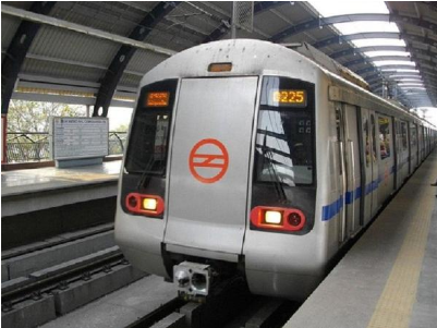 Delhi Metro (500x300), Png Download