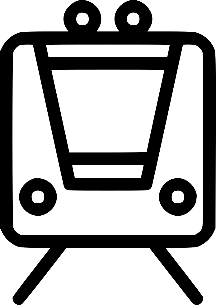 Metro Train Railway Public - Transport (694x980), Png Download