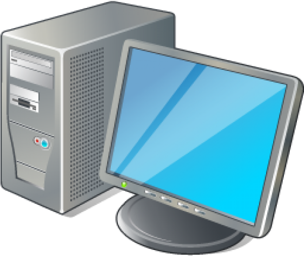 Computer Png Free Download - Cartoon Computer Icon (600x600), Png Download