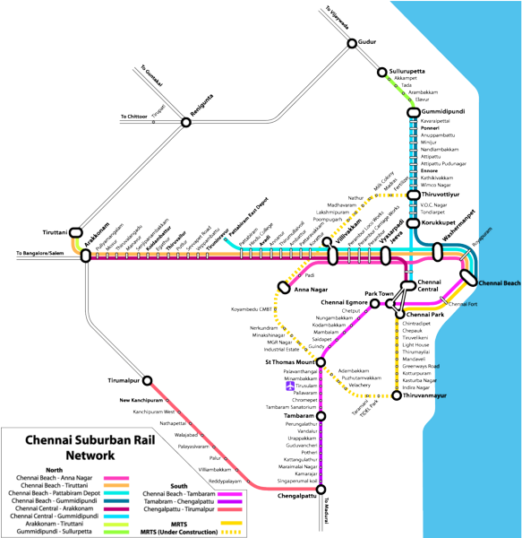 Chennai Local Train Map Download Hd Chennai Metro Rail Map - Chennai Electric Train Route  Transparent Png Image - Nicepng.com