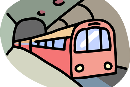 London Underground Train Path Decorations Pictures - Go To Work By Subway (450x300), Png Download