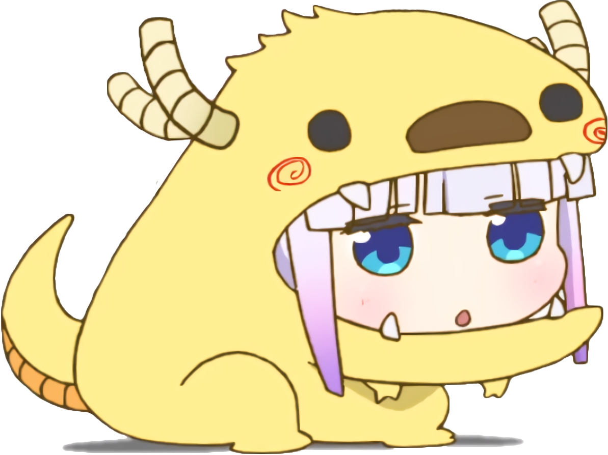 63282221 - >> - Miss Kobayashi's Dragon Maid Kanna (1193x894), Png Download
