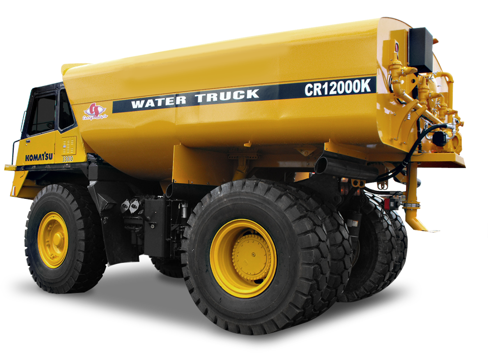 Off-road Rigid Frame Water Trucks - Water Truck (1000x700), Png Download