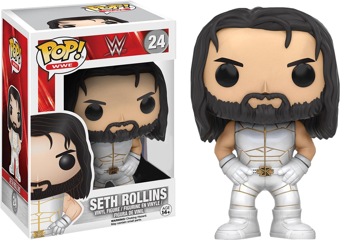 Wwe Seth Rollins White Outfit Us Exclusive Pop Vinyl - Seth Rollins Fye Pop (1113x786), Png Download