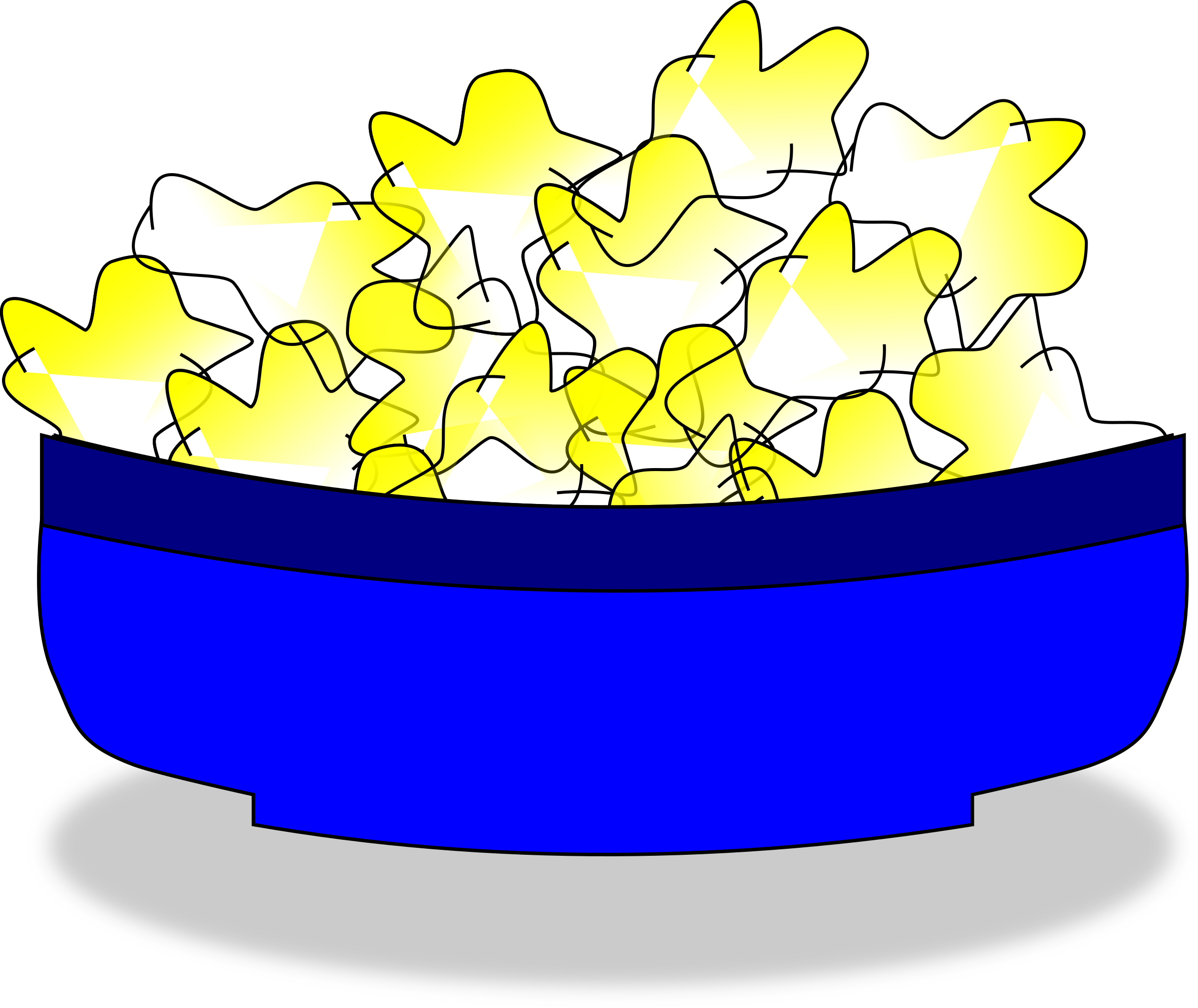 Popcorn Bowl Clipart - Popcorn (800x673), Png Download