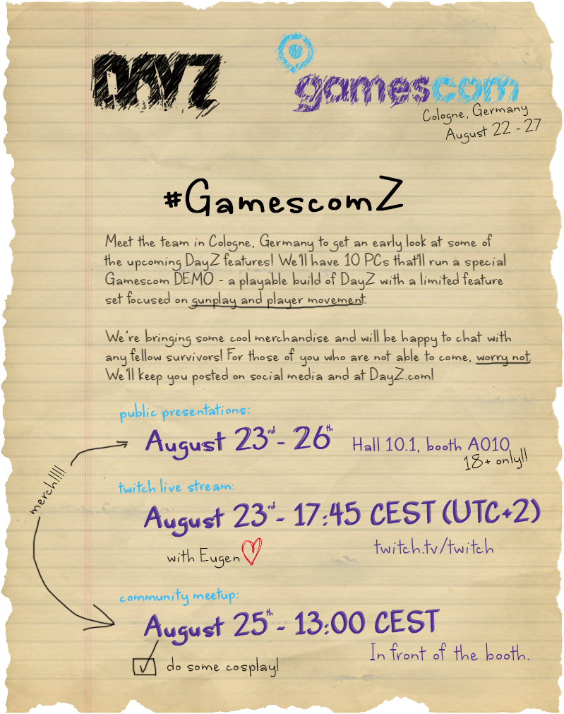 For Those Of You That Cannot Make It To This Year's - Dayz (1193x1057), Png Download