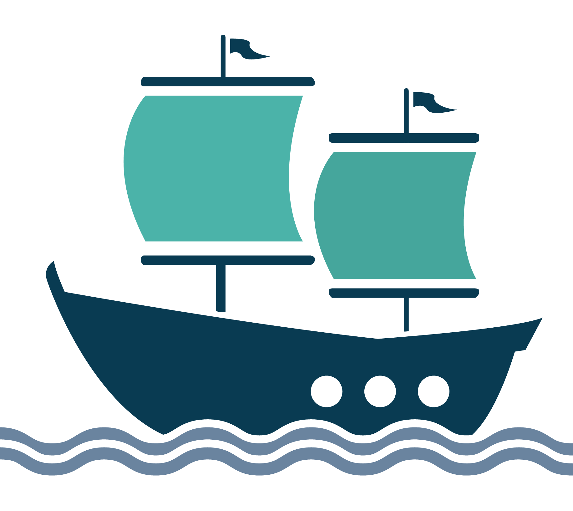 Sailing Ship Clip Art Transprent Png Free - وسائل النقل البحرية Clipart (1832x1633), Png Download