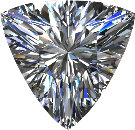 Trilliant Diamond - Trillion Shape Diamond Png (550x550), Png Download