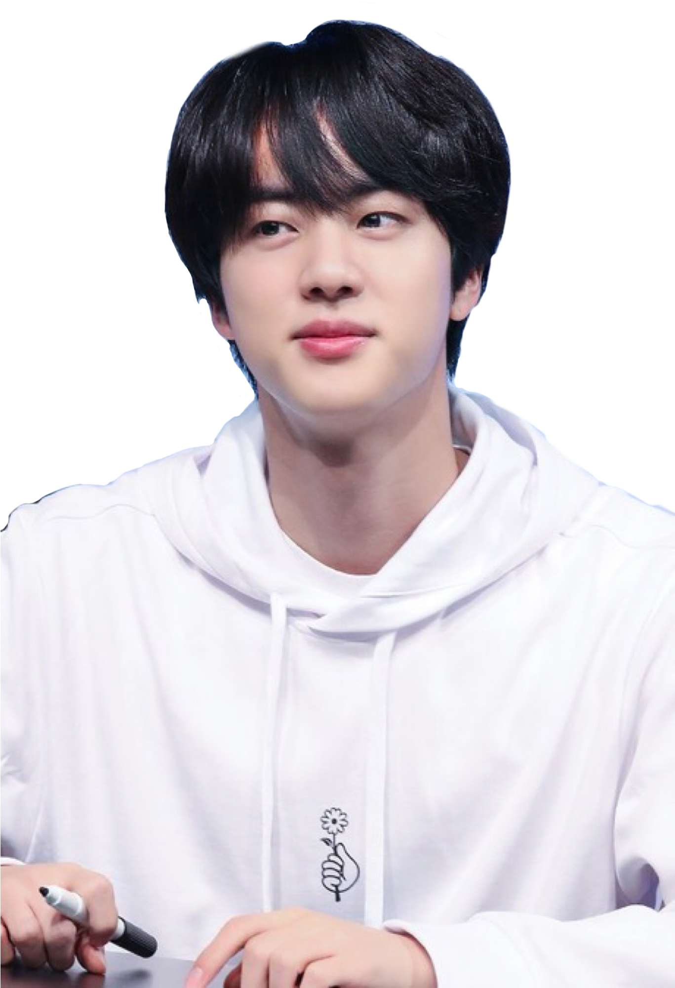 Jin Bts Fansign 2018 (1366x2048), Png Download