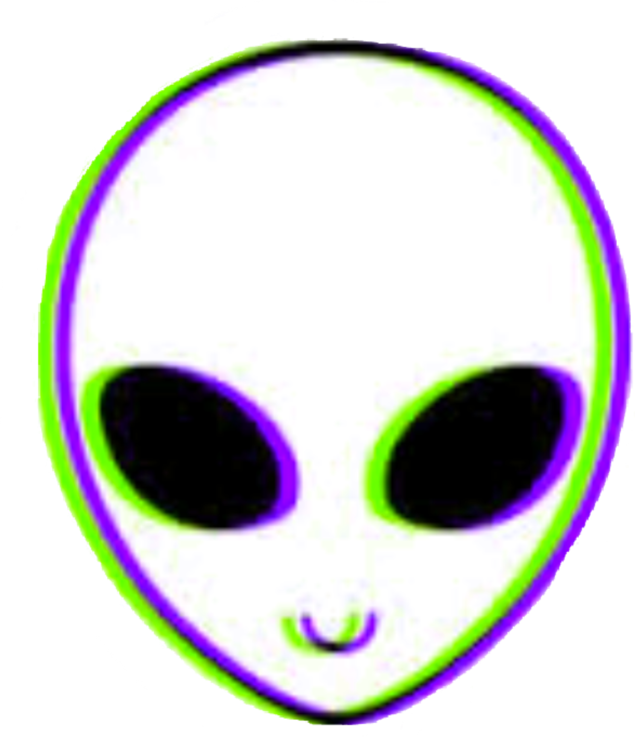 Cute Tumblr Alien Teal Aesthetic Anime Png Cute Tumblr - Alien Png (2896x2896), Png Download