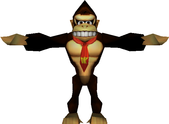 Download Zip Archive - Low Poly Donkey Kong (750x650), Png Download