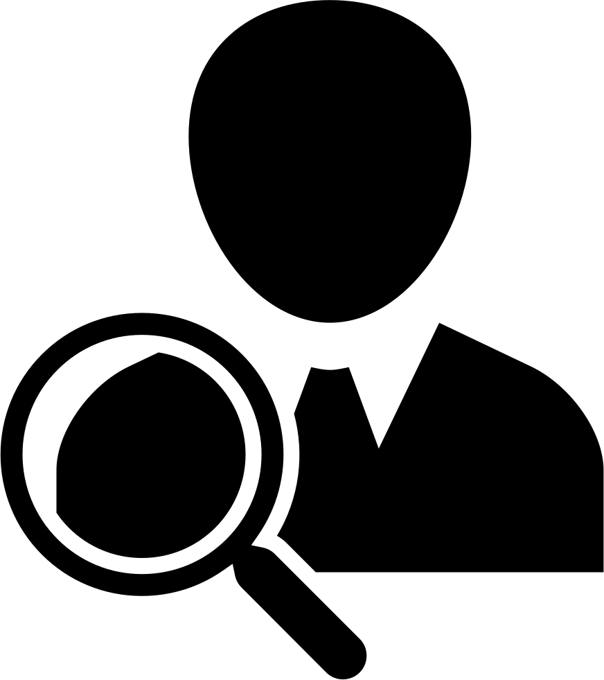 Png File - Icono Persona Con Lupa (872x981), Png Download