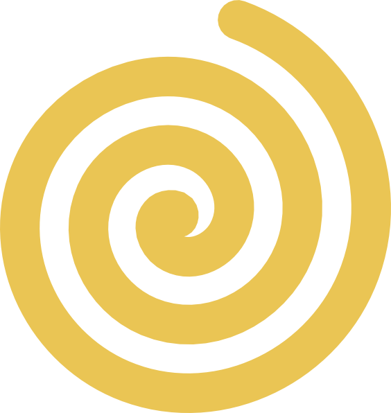 Yellow Gold Spiral Clip Art - Gold Spiral Png (564x596), Png Download
