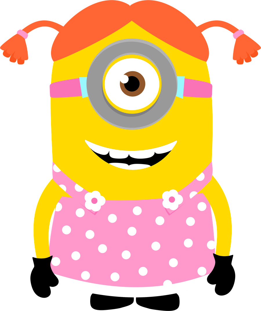 Despicable Me And The Minions Clip Art - Minion Girls Clip Art (900x1071), Png Download