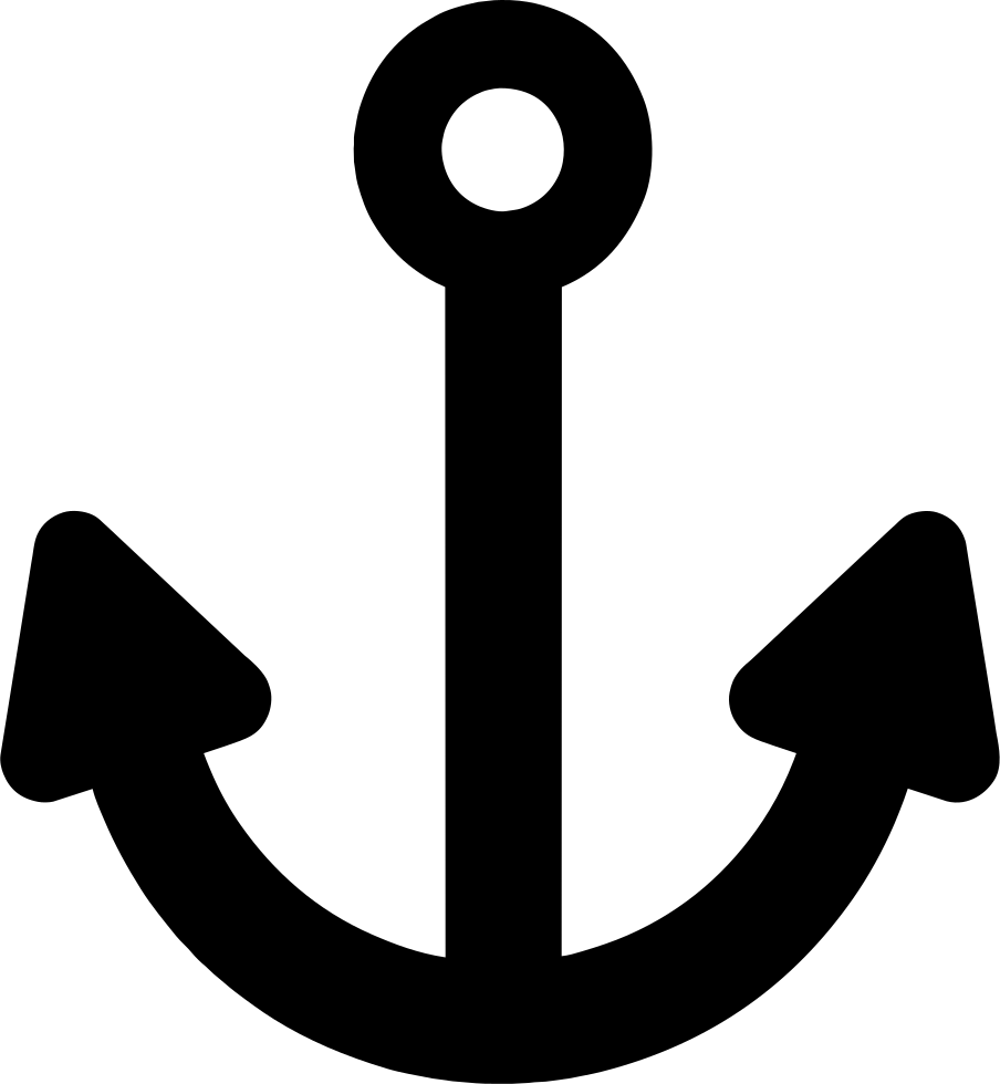 Anchor Comments - Maroon Anchor (904x980), Png Download