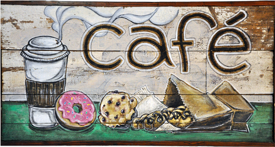 Cafe-sign - Still Life (960x300), Png Download