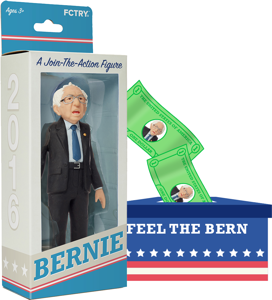Our Campaign Promise - Fctry Bernie - A Join-the-action Figure (975x1025), Png Download