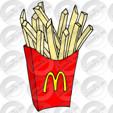 Mcdonalds - Mcdonalds French Fries Drawing (380x380), Png Download