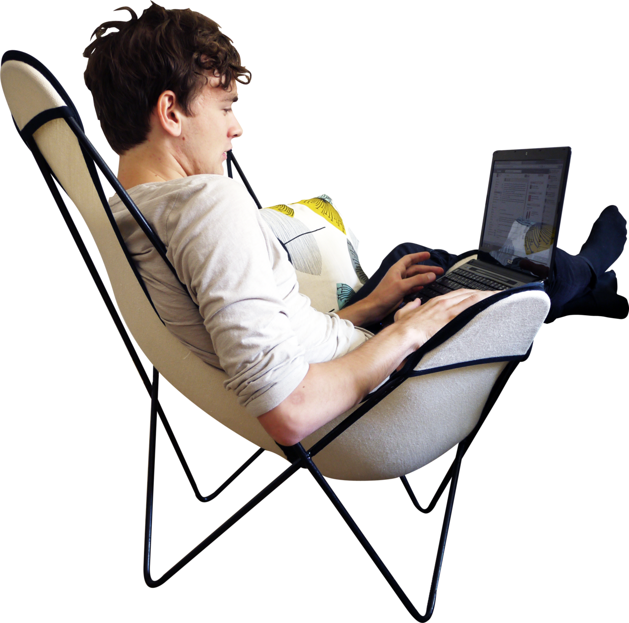 People Sitting On Chairs Png (1280x1269), Png Download