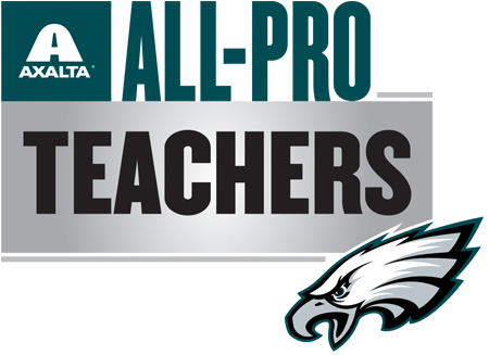 Axalta All-pro Teachers Logo With Philadelphia Eagles - Axalta All Pro Teachers (450x358), Png Download