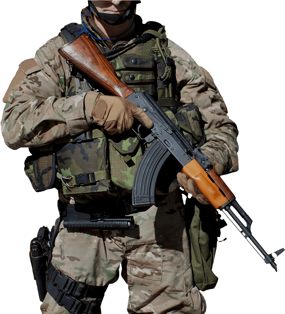 Soldier Ak47 - Ak 47 (924x1000), Png Download
