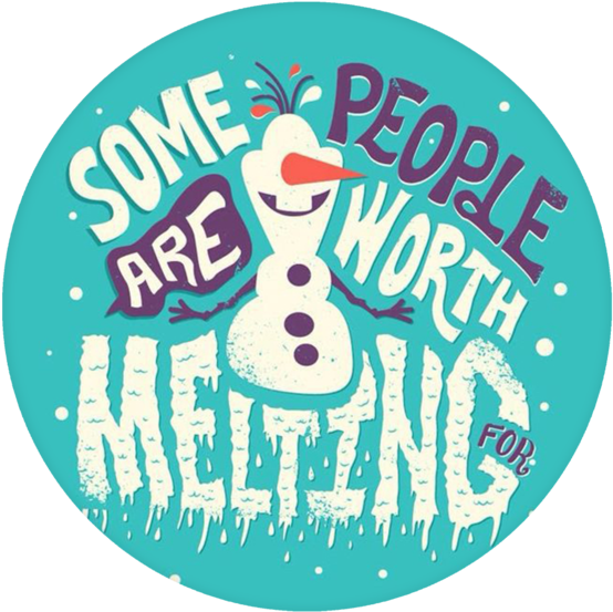 Disney Quote Pop Grip - Movie Typography Art Print - Frozen In Size (580x580), Png Download