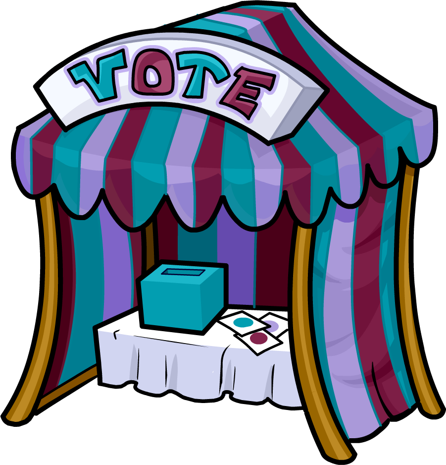 Newspaper Issue 197 Color Vote Booth - Club Penguin Color Vote (901x938), Png Download