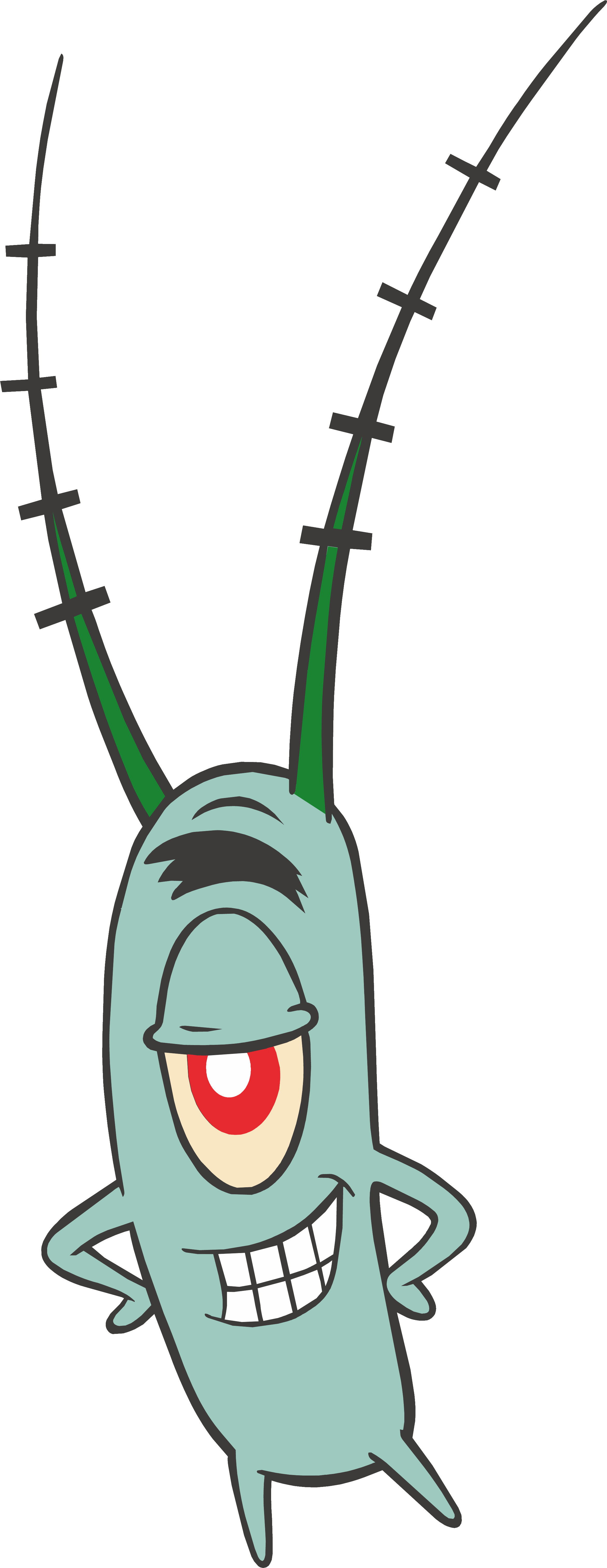 Clip Arts Related To - Plankton From Spongebob (2496x6215), Png Download