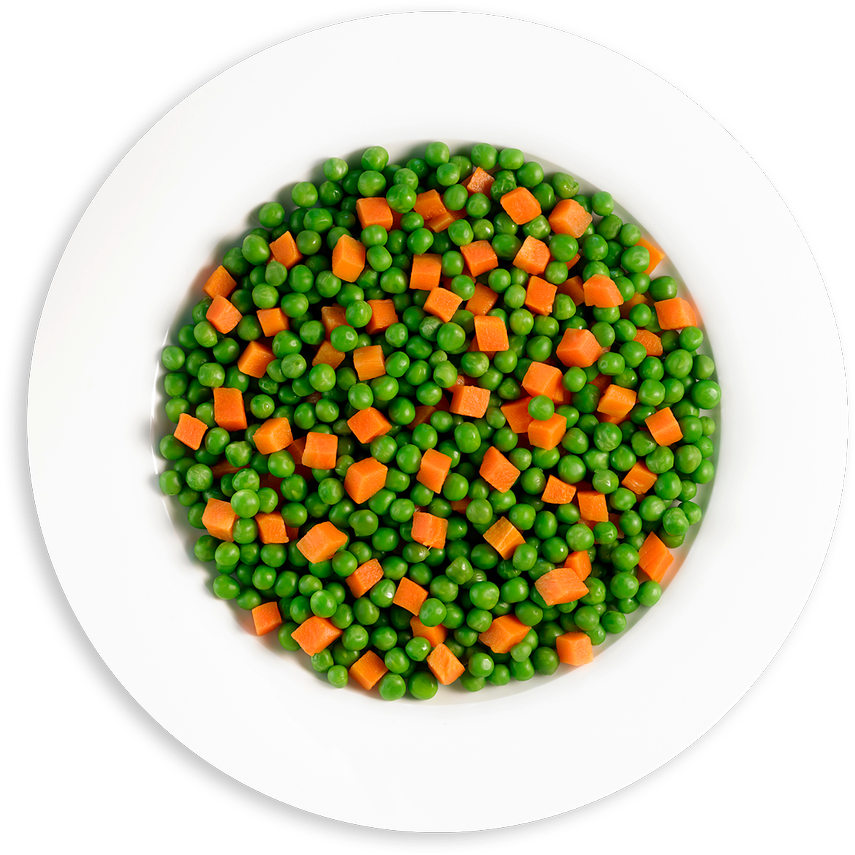 Bonduelle Peas & Carrots Diced 6 X - Vegetable (930x930), Png Download