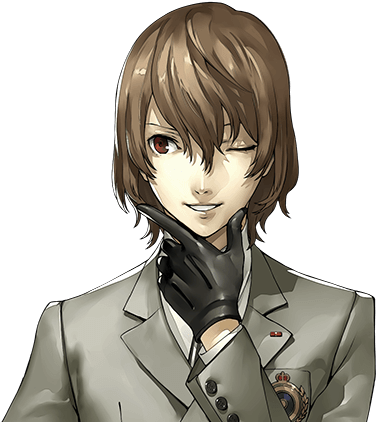 12 Feb - Persona 5 Akechi Cosplay (421x421), Png Download