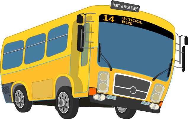 Bus Png Transparent Picture - School Bus Png (646x415), Png Download