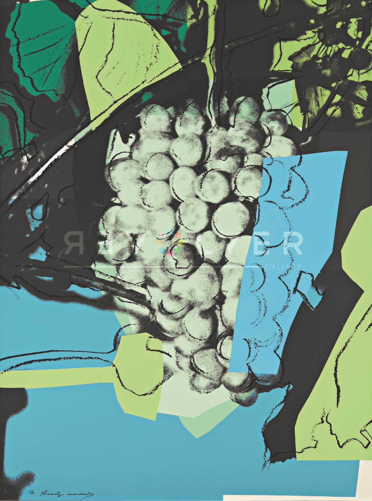 193 Grapes - Andy Warhol Grapes (1268x1706), Png Download