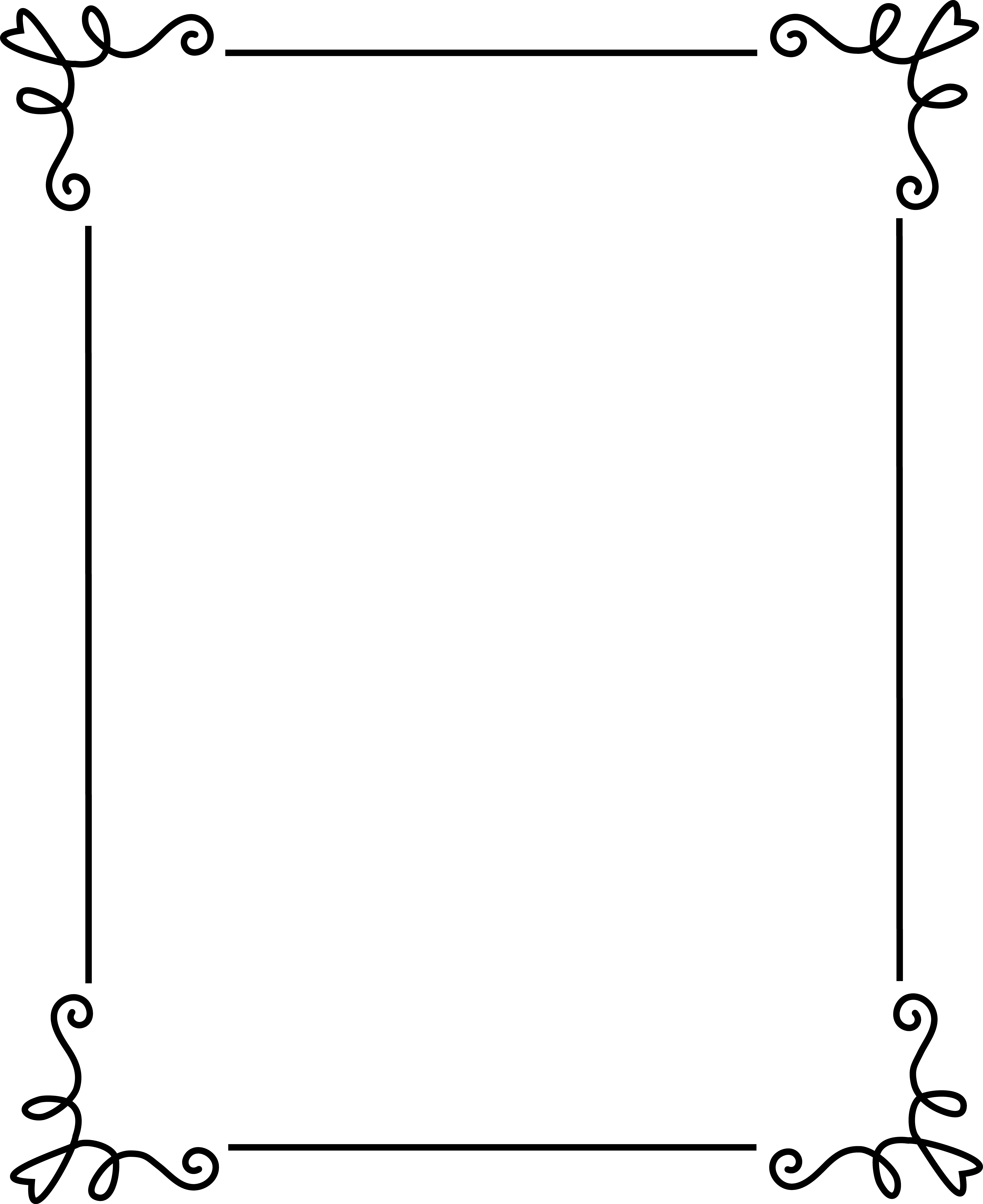 Free Frames (6340x7764), Png Download