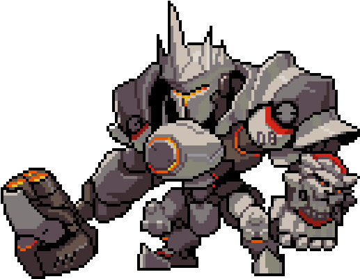 Reinhardt Pixel Spray Png (600x600), Png Download
