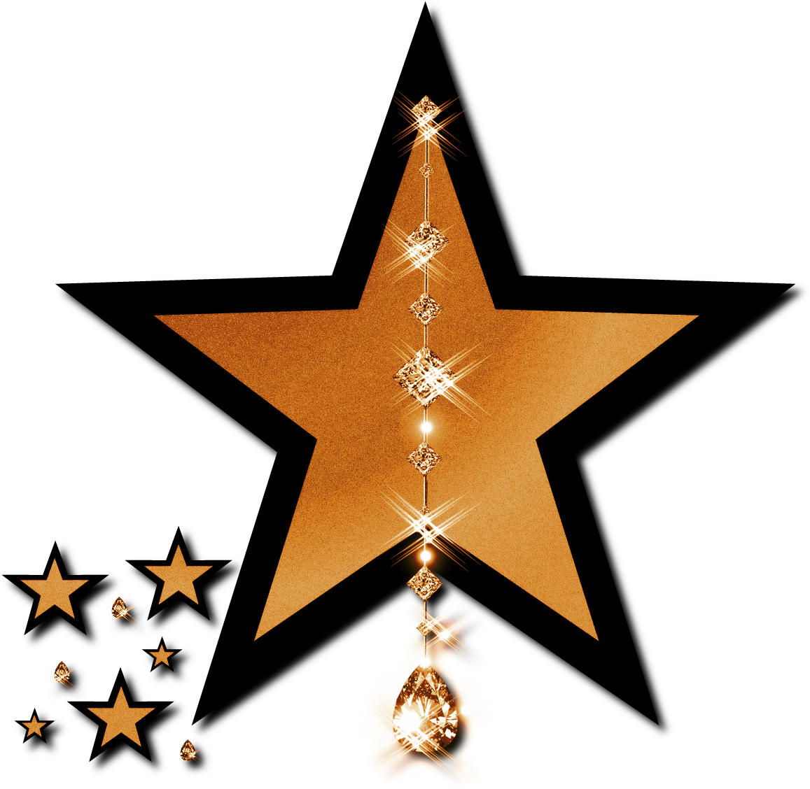 Pix For Gold Stars Clip Art - Machine Embroidery Designs Stars (1250x1152), Png Download