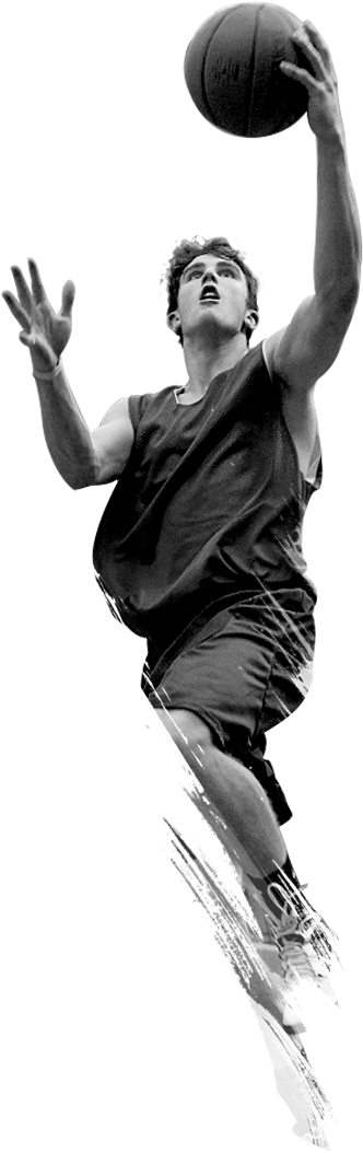 Basketball Boy - Jumping (397x1072), Png Download