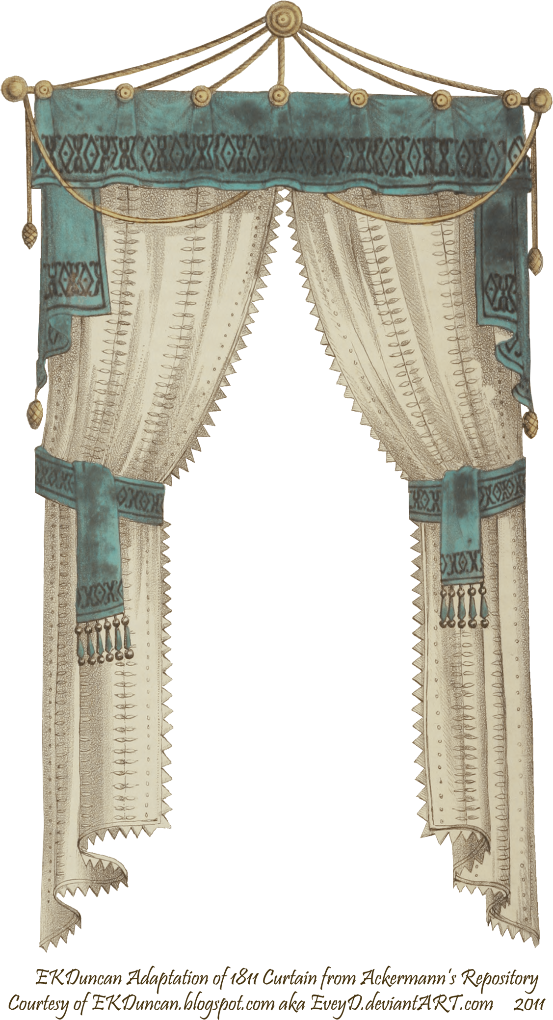 Png Curtain Clipart - Png Curtain Antique (1151x2100), Png Download